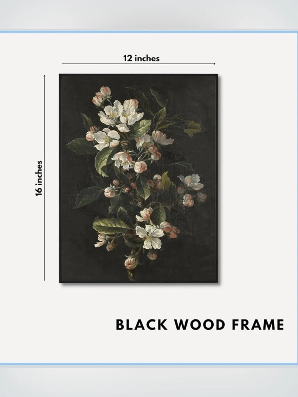 Botanical Framed Canvas Wall Art Print Set of 2